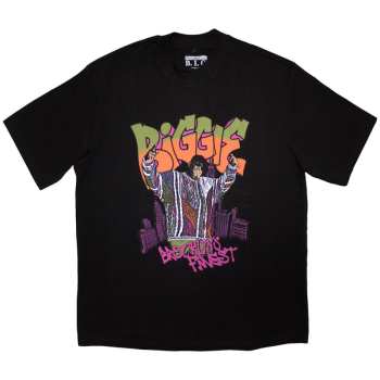 Merch Biggie Smalls: Oversized Tričko Cartoon Graffiti