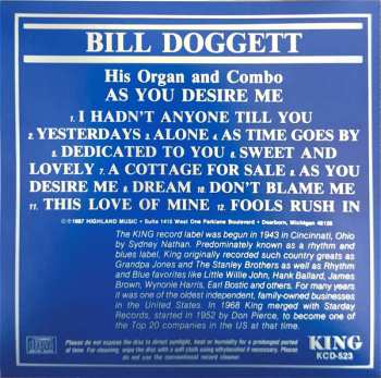 CD Bill Doggett Combo: As You Desire Me