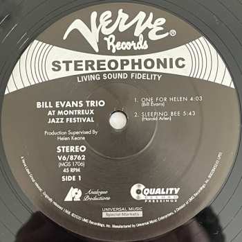 2LP Bill Evans: At The Montreux Jazz Festival