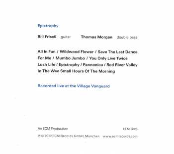 CD Bill Frisell: Epistrophy