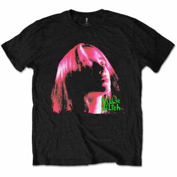 Merch Billie Eilish: Tričko Neon Shadow Pink  S