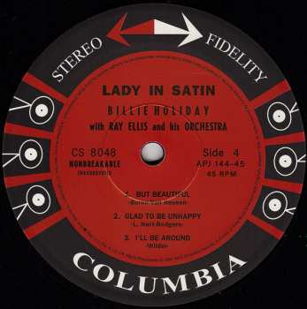 2LP Billie Holiday: Lady In Satin LTD