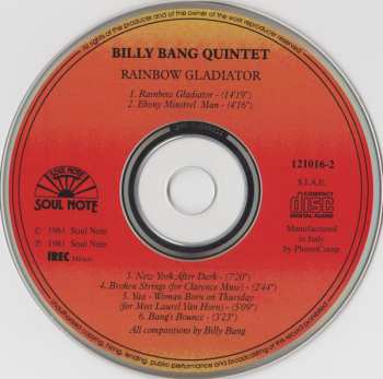 CD Billy Bang Quintet: Rainbow Gladiator