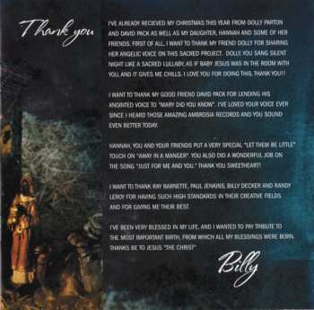 CD Billy Dean: The Christ (A Song For Joseph)