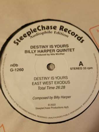 LP Billy Harper Quintet: Destiny Is Yours