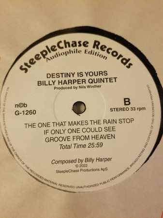 LP Billy Harper Quintet: Destiny Is Yours