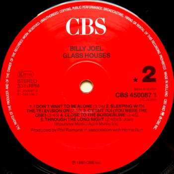 LP Billy Joel: Glass Houses