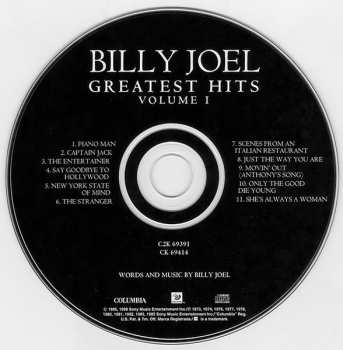 2CD Billy Joel: Greatest Hits Volume I & Volume II
