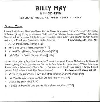 2CD Billy May And His Orchestra: Studio Recordings 1951-1953