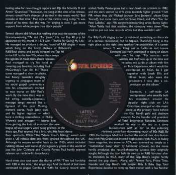 CD Billy Paul: Lately