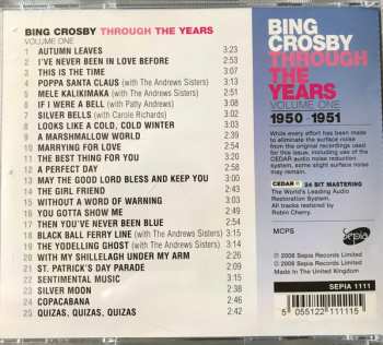 CD Bing Crosby: Through The Years - Volume One 1950-1951