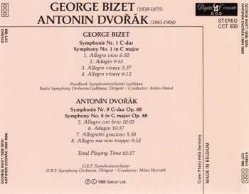 CD Antonín Dvořák: Symphony No. 1 In C Major / Symphony No. 8 In G Major Op. 88