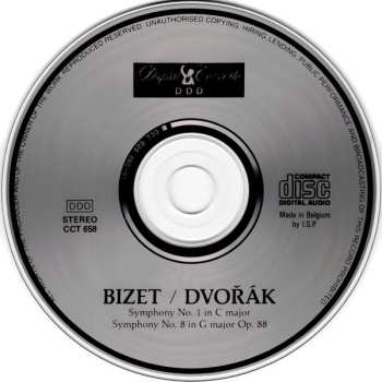 CD Antonín Dvořák: Symphony No. 1 In C Major / Symphony No. 8 In G Major Op. 88