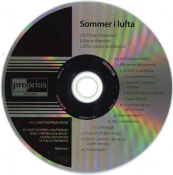 CD Ole Edvard Antonsen: Sommer I Lufta