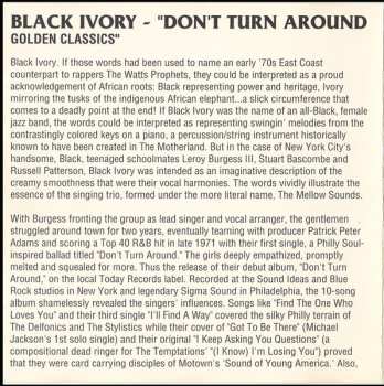 CD Black Ivory: Don't Turn Around