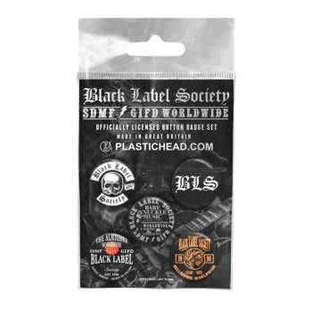 Merch Black Label Society: Súprava Odznakov Black Label Society Button Badge Set