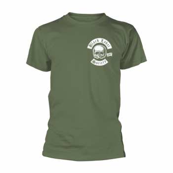 Merch Black Label Society: Tričko Skull Logo Black Label Society Pocket (olive) S