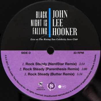 2LP John Lee Hooker: Black Night Is Falling (Live At The Rising Sun Celebrity Jazz Club)