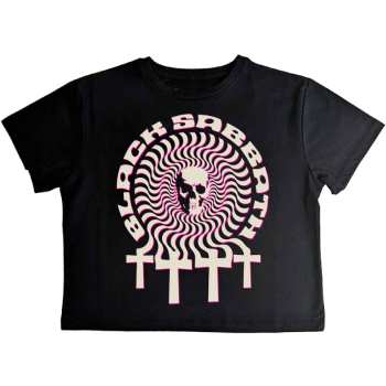 Merch Black Sabbath: Dámske Crop Top Hypnotic Skull