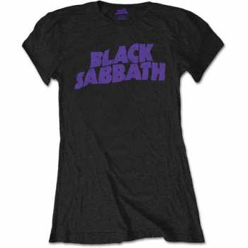 Merch Black Sabbath: Dámské Tričko Wavy Logo Black Sabbath Vintage  S