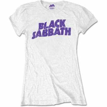 Merch Black Sabbath: Dámske Tričko Wavy Logo Black Sabbath Vintage 