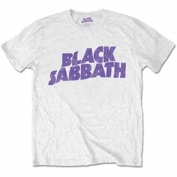 Merch Black Sabbath: Detské tričko Wavy Logo Black Sabbath 
