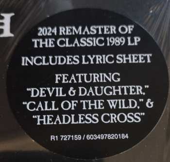 LP Black Sabbath: Headless Cross