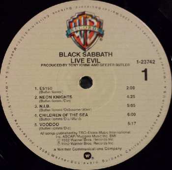2LP Black Sabbath: Live Evil