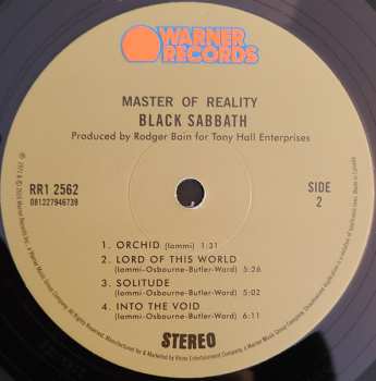 LP Black Sabbath: Master Of Reality