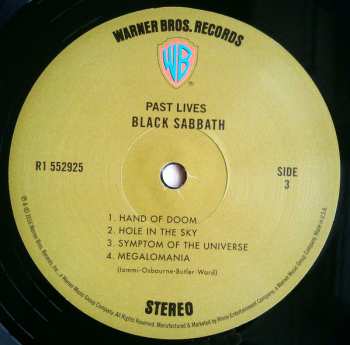 2LP Black Sabbath: Past Lives DLX