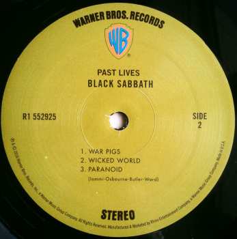 2LP Black Sabbath: Past Lives DLX