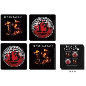 Merch Black Sabbath: Súprava Podtácok 13