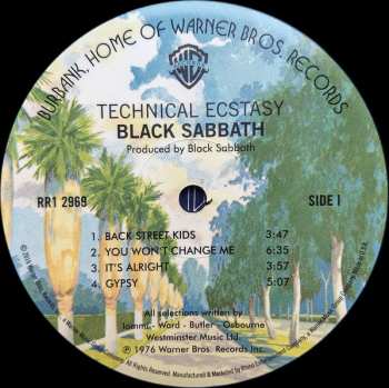 LP Black Sabbath: Technical Ecstasy 