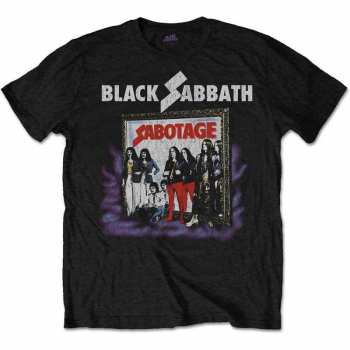 Merch Black Sabbath: Tričko Sabotage Vintage  S