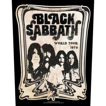 Merch Black Sabbath: Nášivka na chrbát World Tour 1978