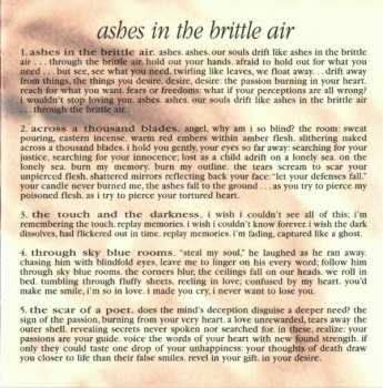 2CD black tape for a blue girl: Ashes In The Brittle Air