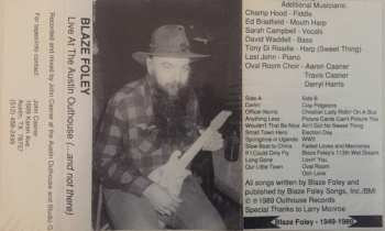 Album Blaze Foley: Live At The Austin Outhouse (...And Not There)