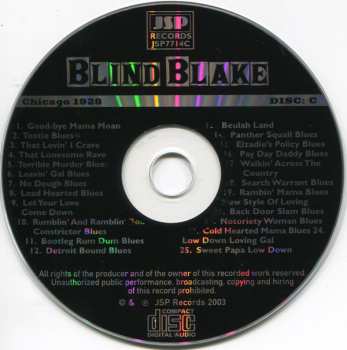 5CD/Box Set Blind Blake: All The Published Sides