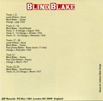 5CD/Box Set Blind Blake: All The Published Sides