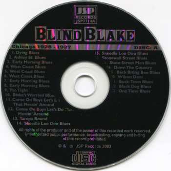 5CD/Box Set Blind Blake: All The Published Sides