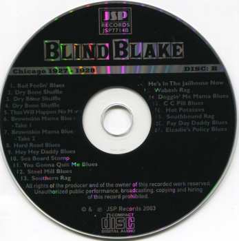 5CD/Box Set Blind Blake: All The Published Sides