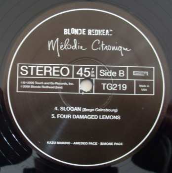 LP Blonde Redhead: Mélodie Citronique