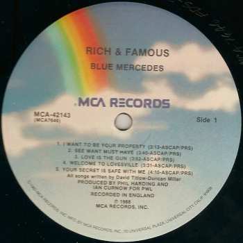 LP Blue Mercedes: Rich And Famous