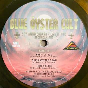 3LP Blue Öyster Cult: 50th Anniversary - Live In NYC - Second Night CLR