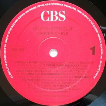 LP Blue Öyster Cult: Career Of Evil (The Metal Years)