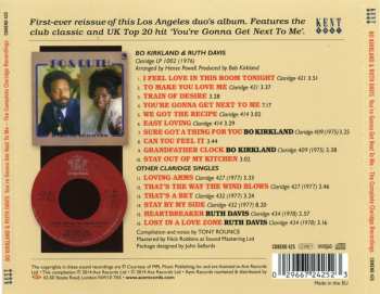 CD Bo Kirkland: You're Gonna Get Next To Me (The Complete Claridge Recordings)