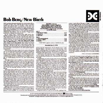 CD Bob Berg: New Birth