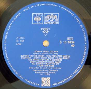 LP Bob Dylan: Songy Boba Dylana (+ BOOKLET)