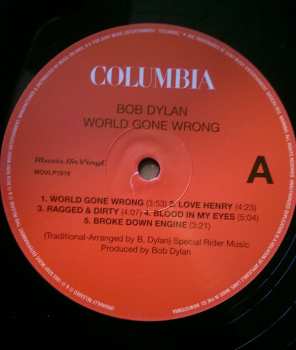 LP Bob Dylan: World Gone Wrong