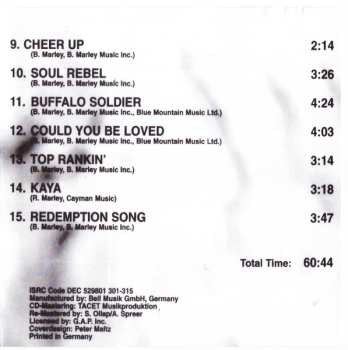 CD Bob Marley: Digitally Remastered